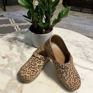 Dansko shoes leopard print.